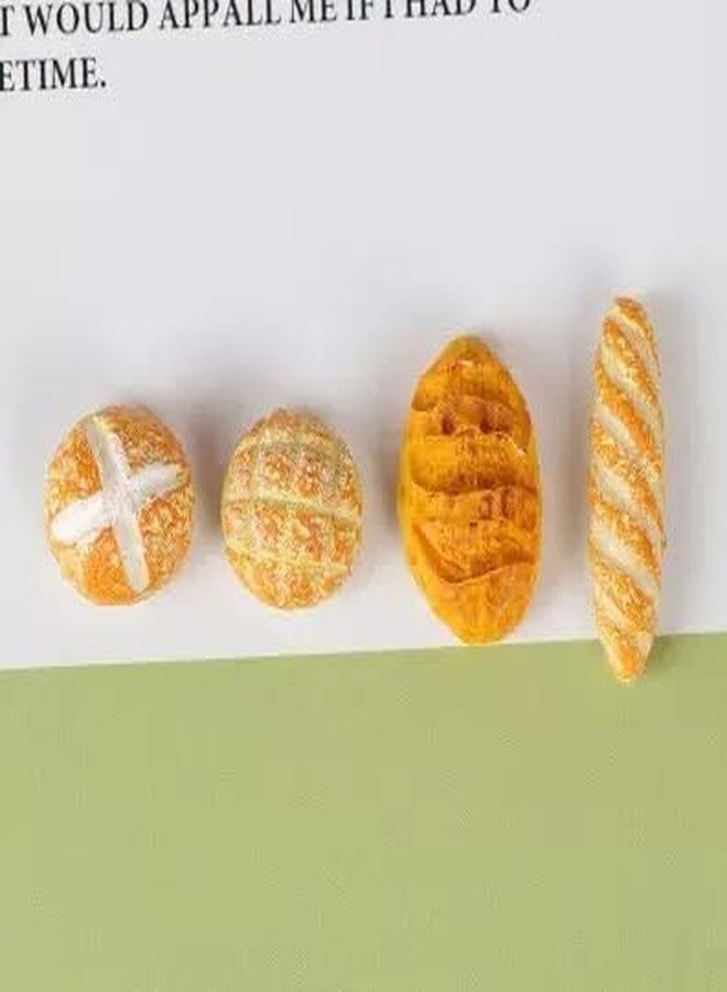 قطع من الخبز المصغر بمقياس 1/12، إكسسوارات تزيين بيوت الدمى، مصنوعة من مزيج الراتنج، مناسبة لتزيين بيوت الدمى الصغيرة. - Image 4